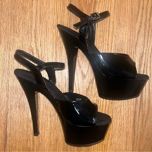 Pleaser black heels